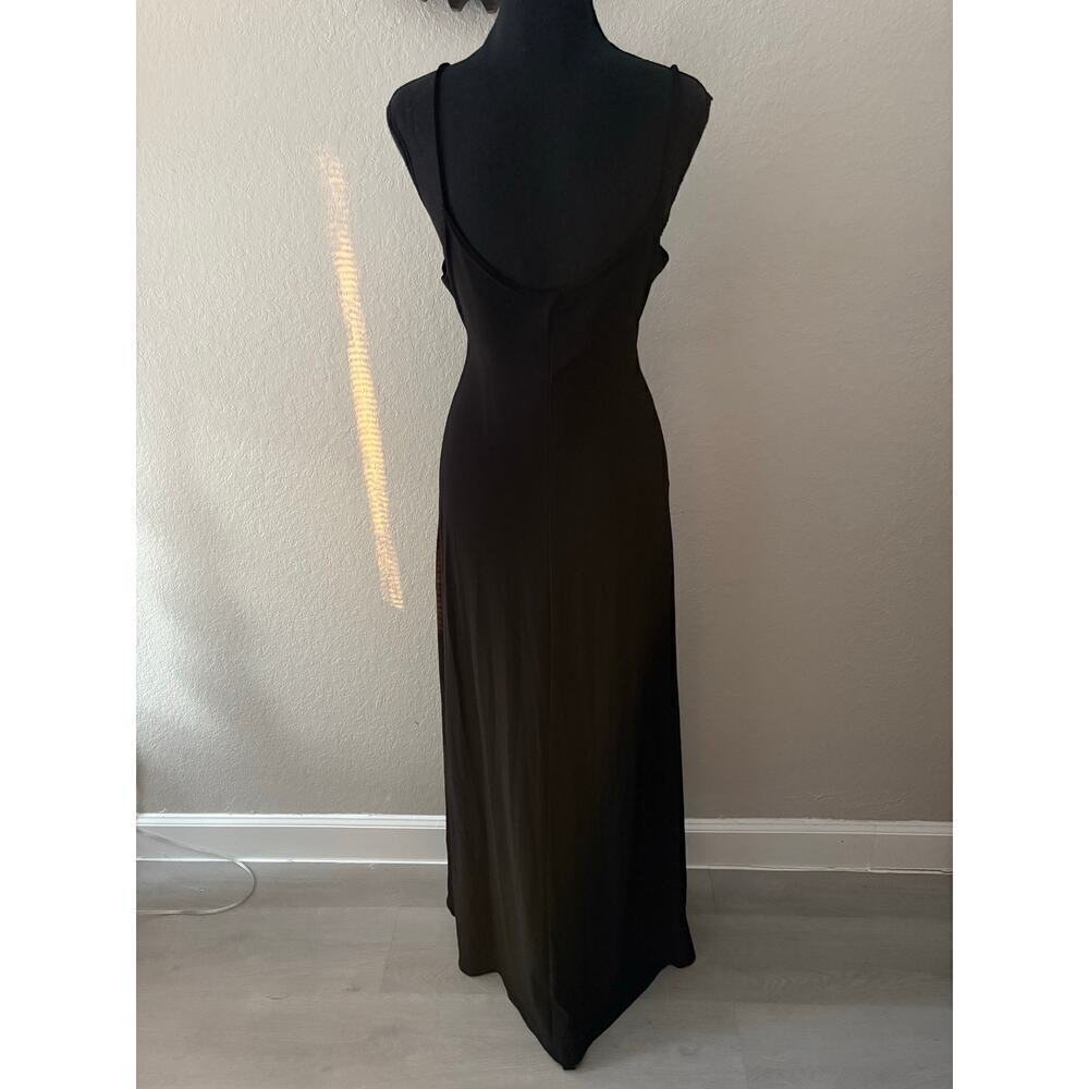 ONYX NITE Floor Length Evening Dress Blk Sz 12 Racy Sexy Party Date Night Dance - Picture 2 of 9